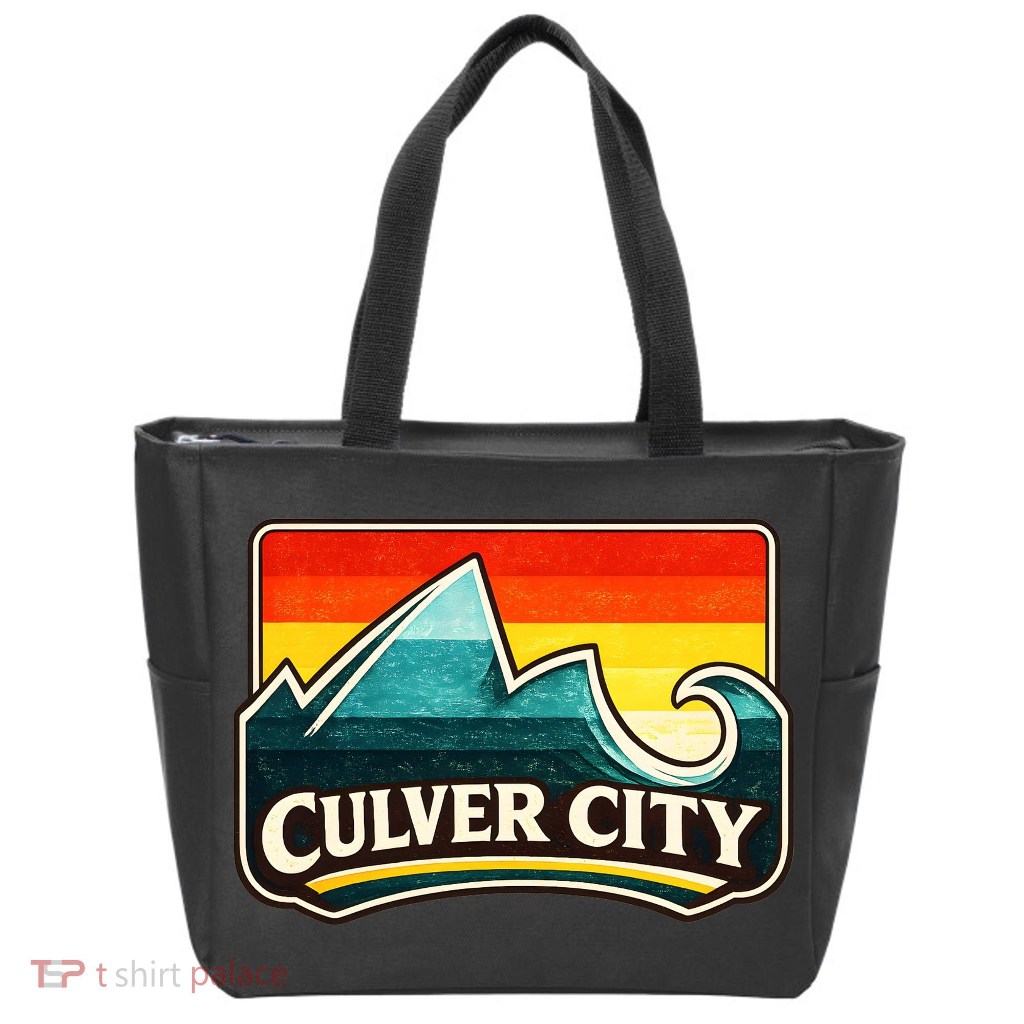 Culver City California Wave Retro Tote Bag
