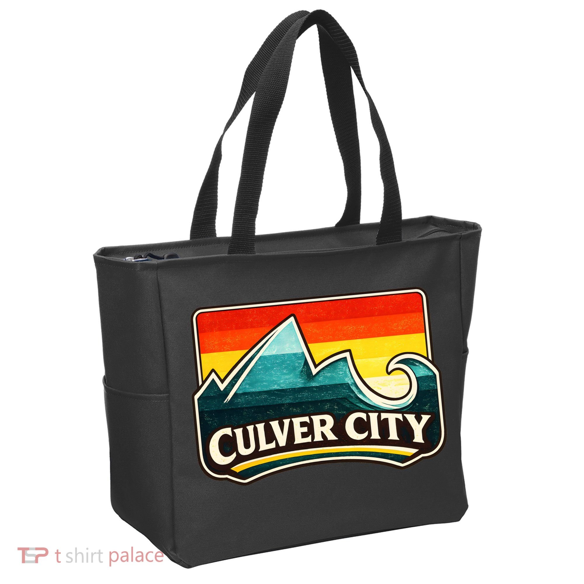 Culver City California Wave Retro Tote Bag
