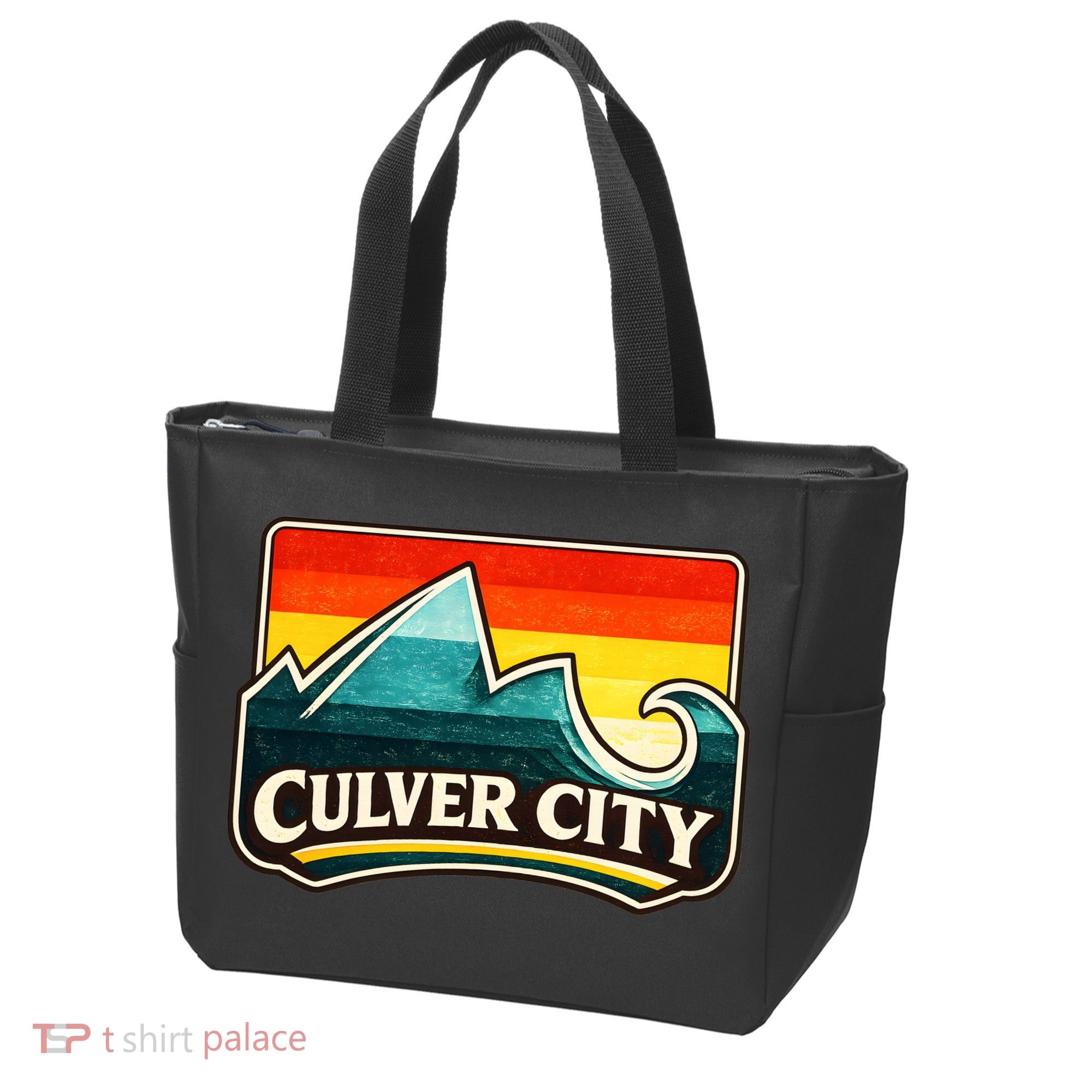 Culver City California Wave Retro Tote Bag