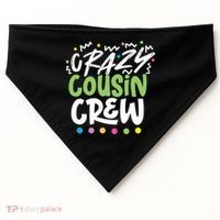 Crazy Cousin Crew Green Meaningful Gift USA-Made Doggie Bandana thumb 0