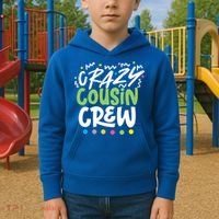 Crazy Cousin Crew Green Meaningful Gift Kids Hoodie thumb 2