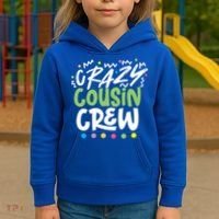 Crazy Cousin Crew Green Meaningful Gift Kids Hoodie thumb 3