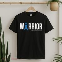 Colorectal Cancer Colon Cancer Blue Ribbon T-Shirt thumb 2