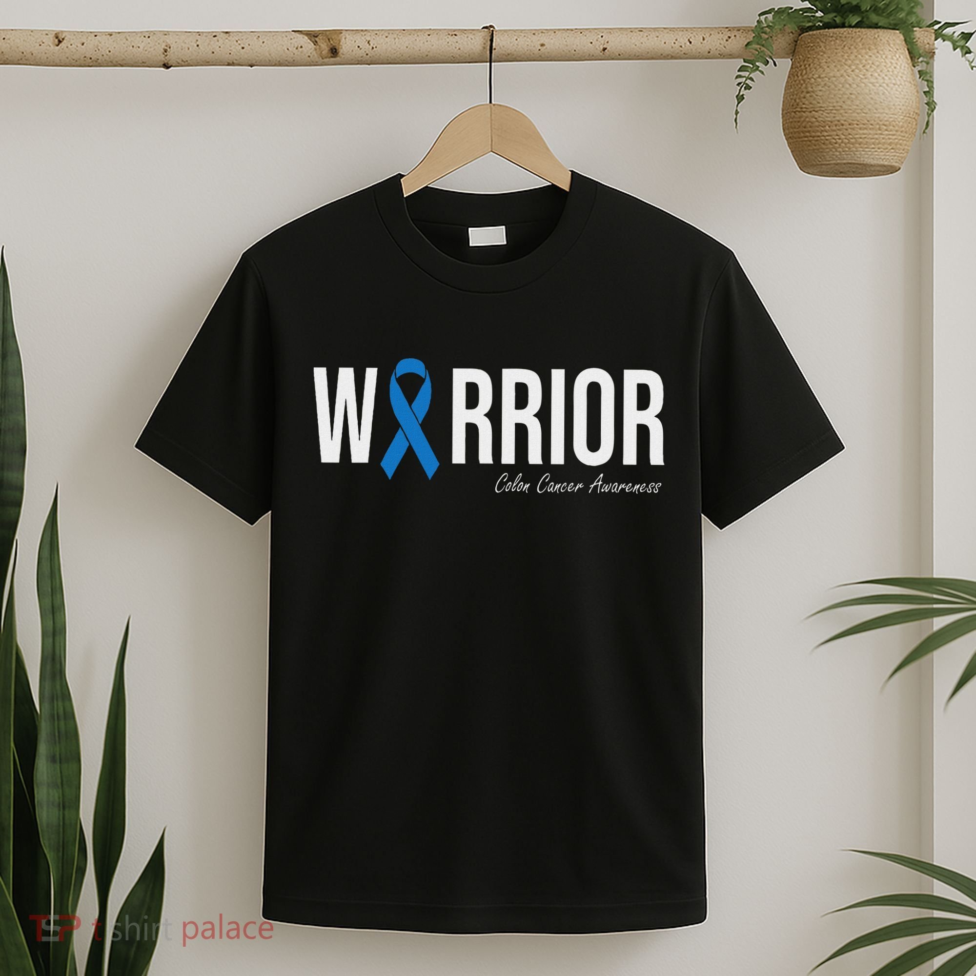 Colorectal Cancer Colon Cancer Blue Ribbon T-Shirt