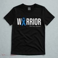 Colorectal Cancer Colon Cancer Blue Ribbon T-Shirt thumb 5