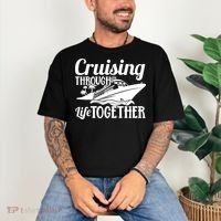 Couple Cruise Cruising Through Life Together Cute Gift Comfort Colors T-Shirt thumb 3