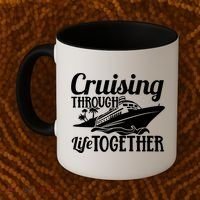 Couple Cruise Cruising Through Life Together Cute Gift Coffee Mug thumb 2