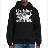 Couple Cruise Cruising Through Life Together Cute Gift District V.I.T. Heavyweight Hoodie thumb 0