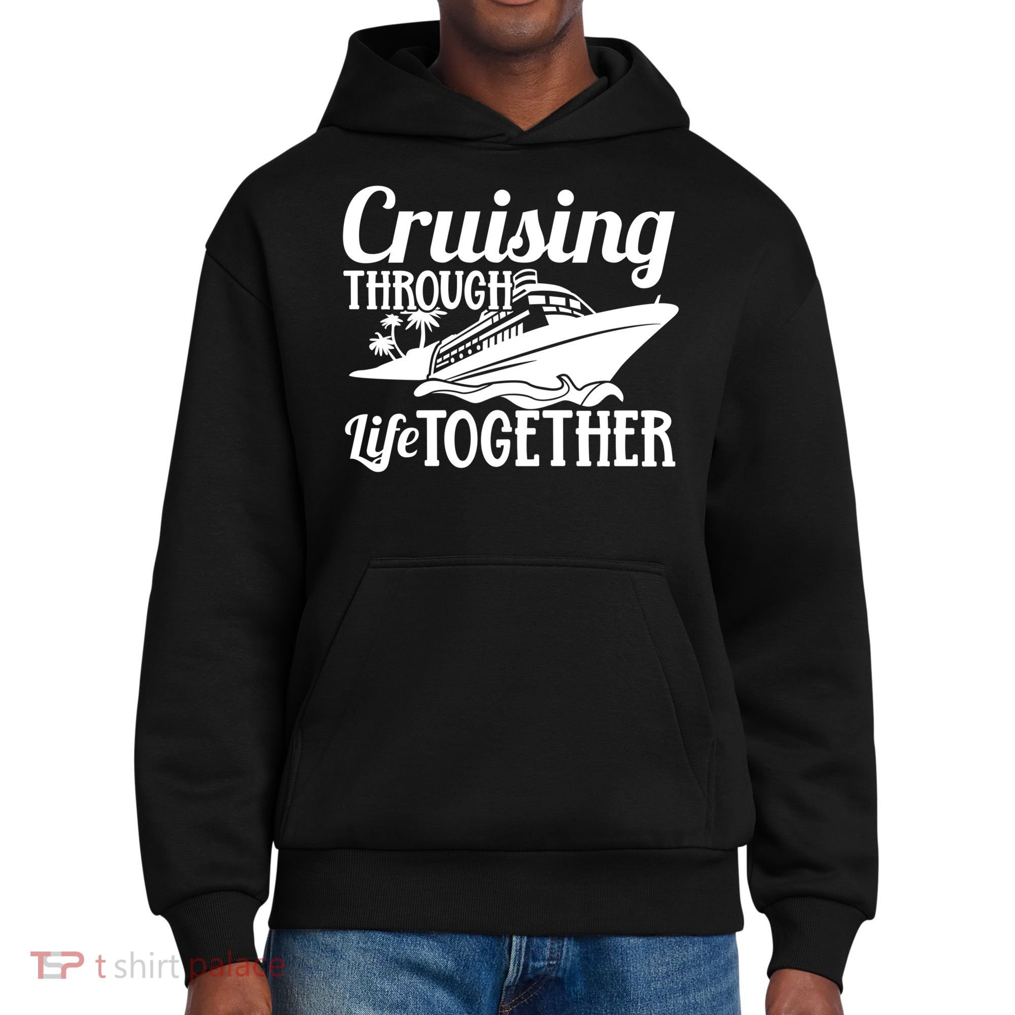 Couple Cruise Cruising Through Life Together Cute Gift District V.I.T. Heavyweight Hoodie