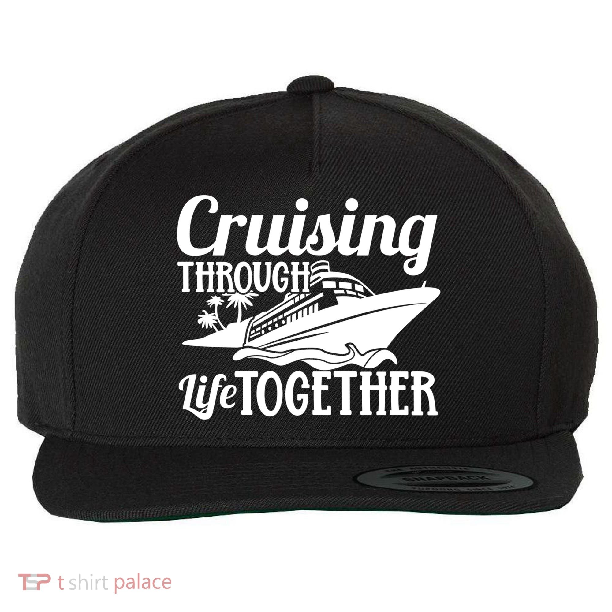 Couple Cruise Cruising Through Life Together Cute Gift Wool Snapback Cap