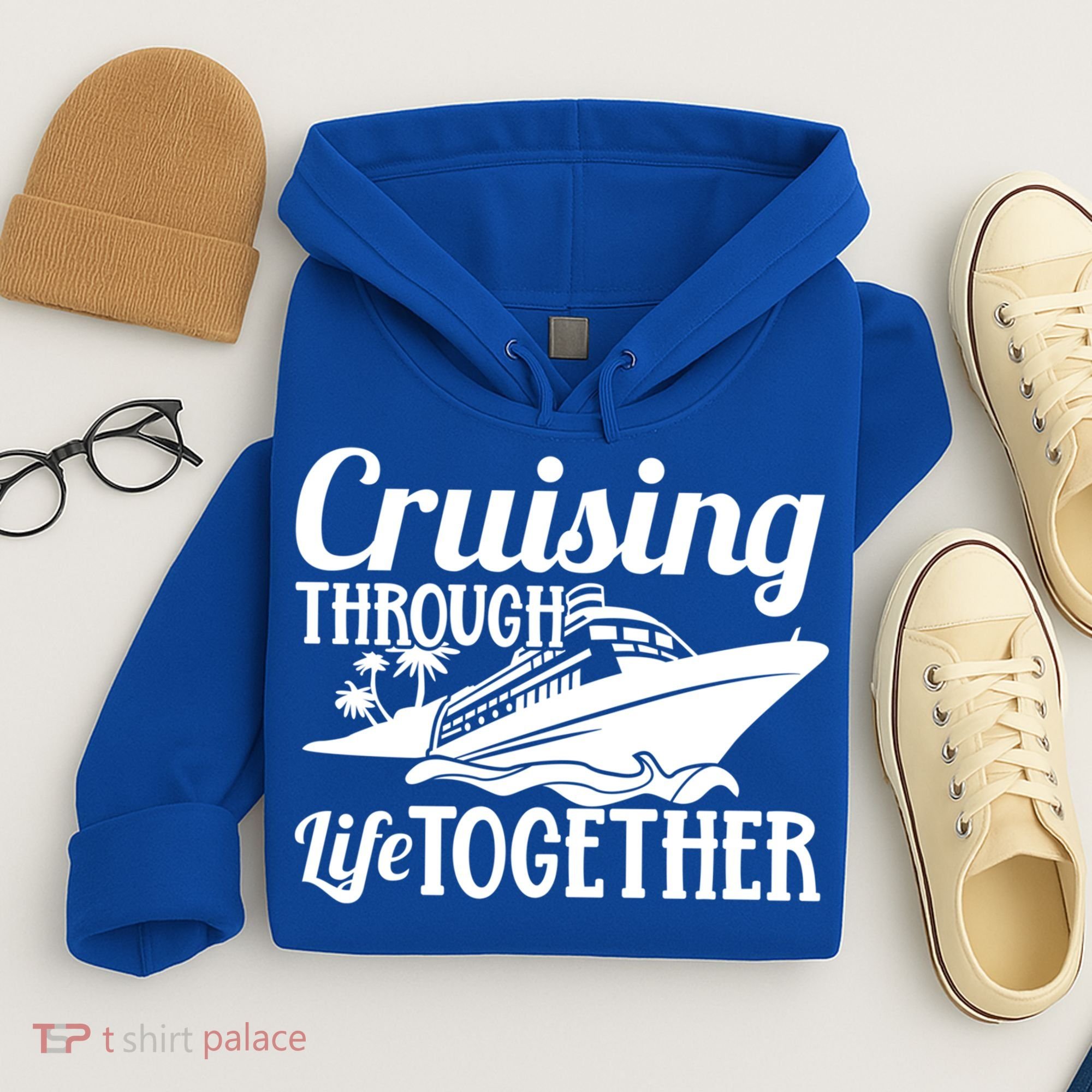 Couple Cruise Cruising Through Life Together Cute Gift Hoodie