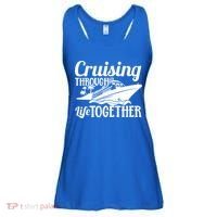 Couple Cruise Cruising Through Life Together Cute Gift Ladies Essential Flowy Tank thumb 0