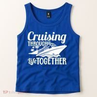 Couple Cruise Cruising Through Life Together Cute Gift Tank Top thumb 2