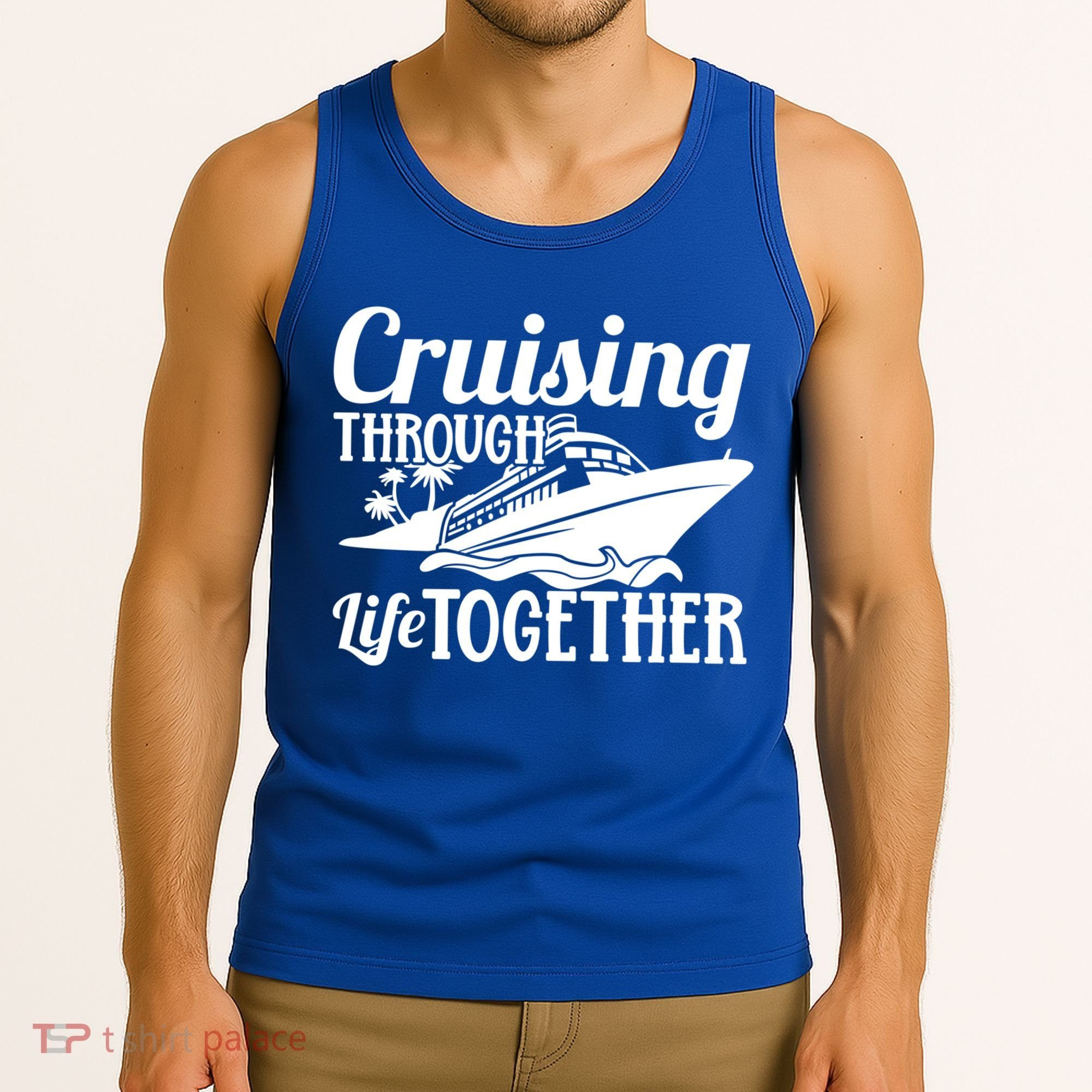 Couple Cruise Cruising Through Life Together Cute Gift Tank Top