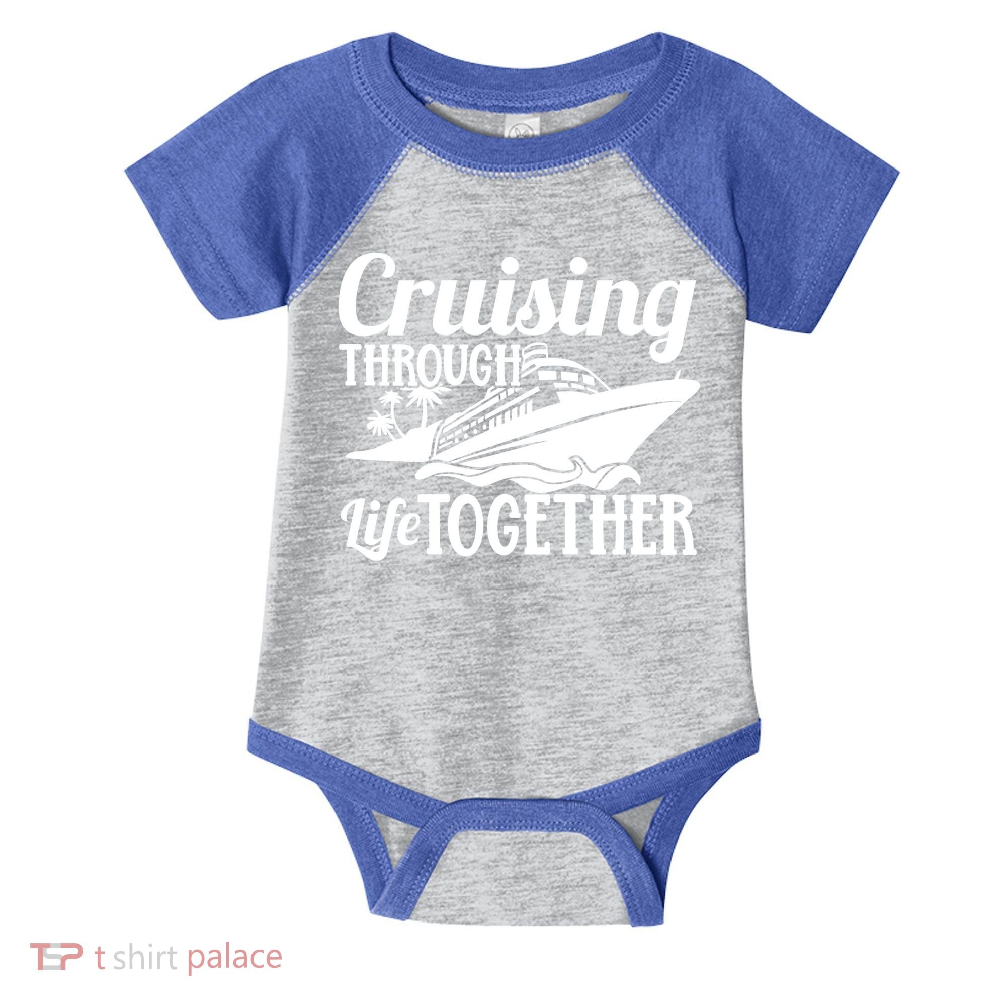 Couple Cruise Cruising Through Life Together Cute Gift Infant Baby Jersey Bodysuit