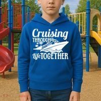 Couple Cruise Cruising Through Life Together Cute Gift Kids Hoodie thumb 2