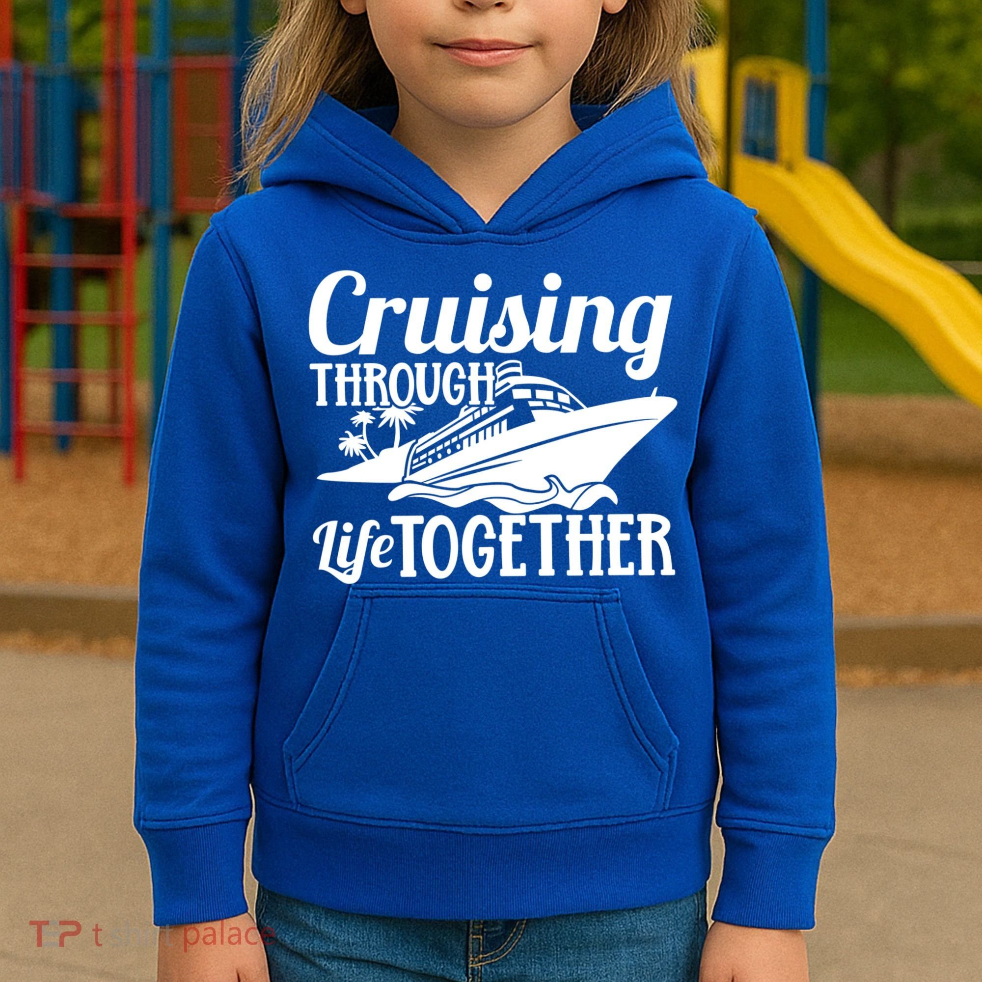 Couple Cruise Cruising Through Life Together Cute Gift Kids Hoodie