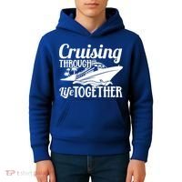 Couple Cruise Cruising Through Life Together Cute Gift Kids Hoodie thumb 4