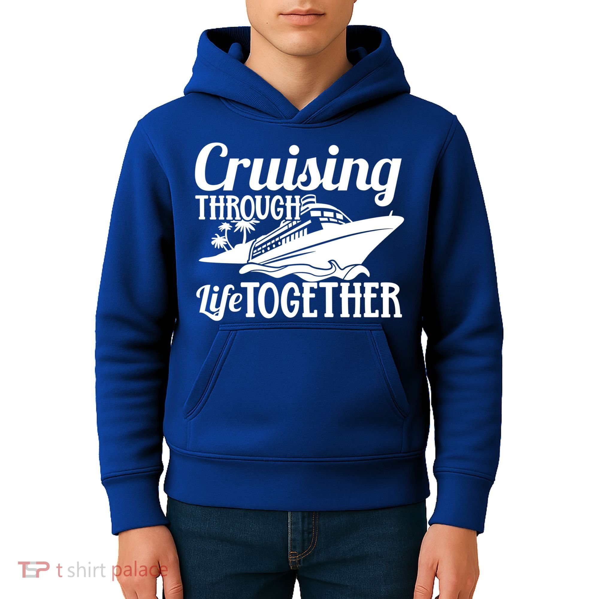 Couple Cruise Cruising Through Life Together Cute Gift Kids Hoodie