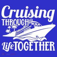 Couple Cruise Cruising Through Life Together Cute Gift Kids Long Sleeve Plaid Pajama Set thumb 2