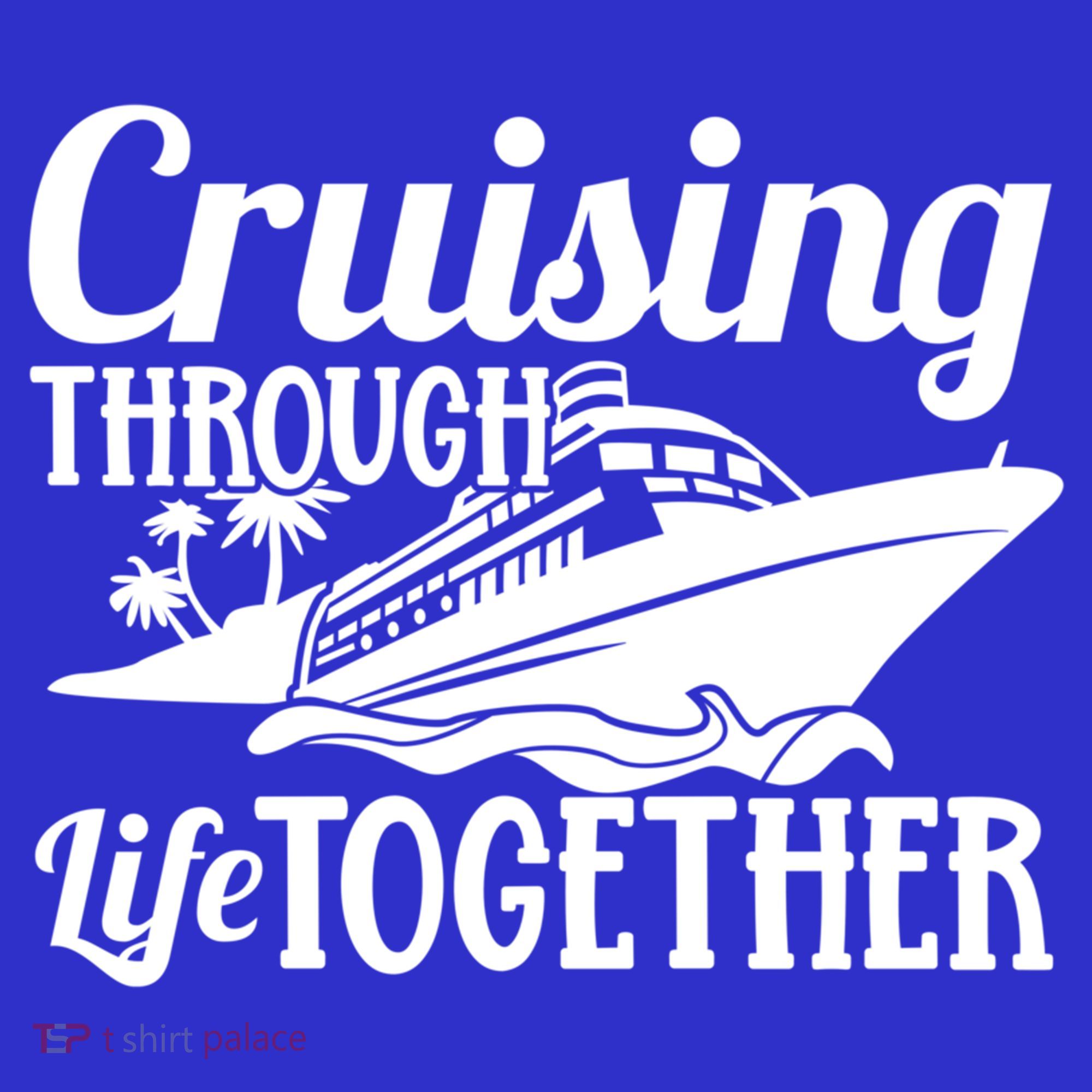Couple Cruise Cruising Through Life Together Cute Gift Kids Long Sleeve Plaid Pajama Set
