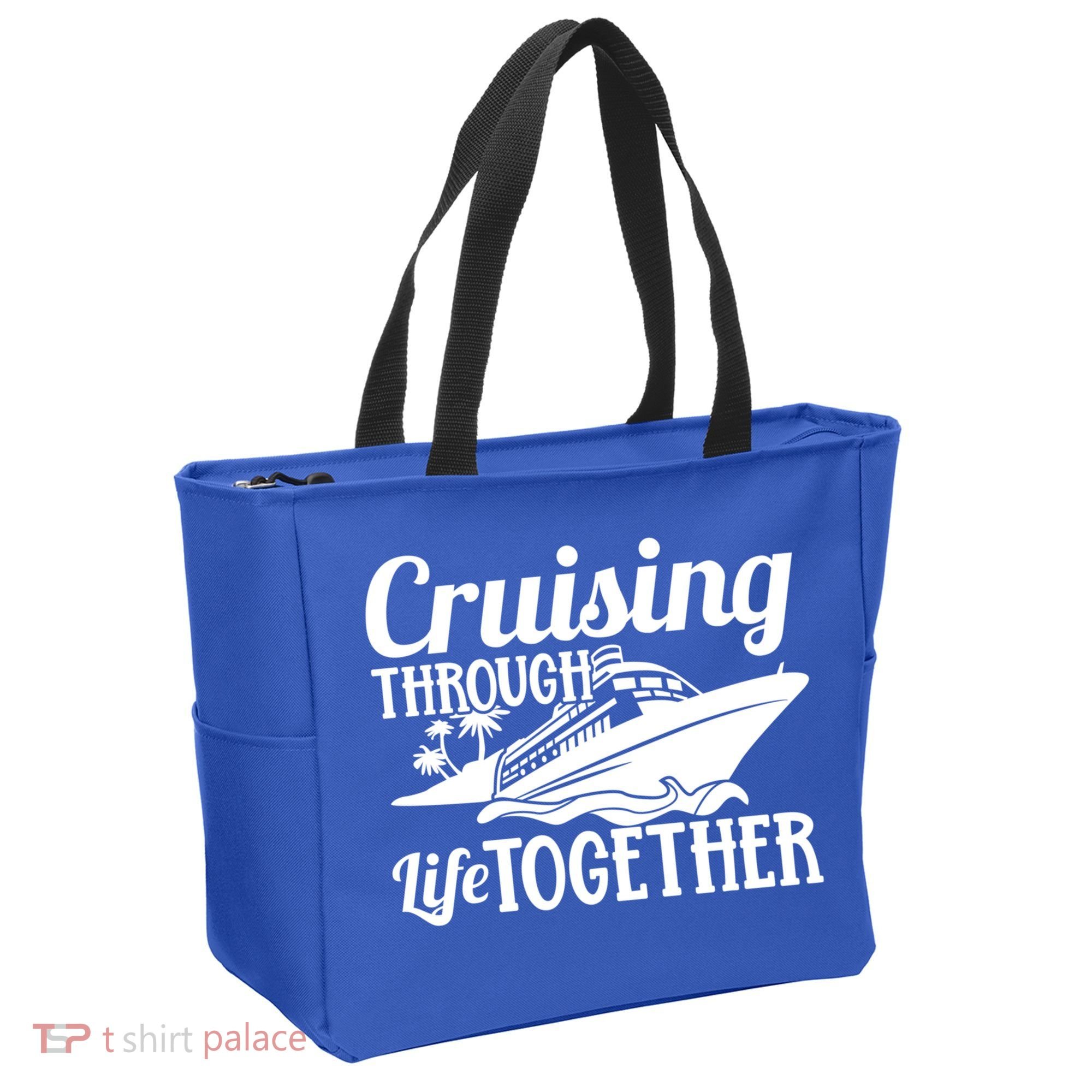 Couple Cruise Cruising Through Life Together Cute Gift Tote Bag