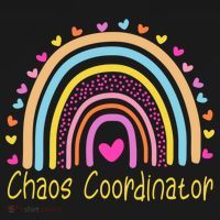 Childcare Chaos Coordinator Teacher Daycare Provider Rainbow Gift Backpack thumb 2