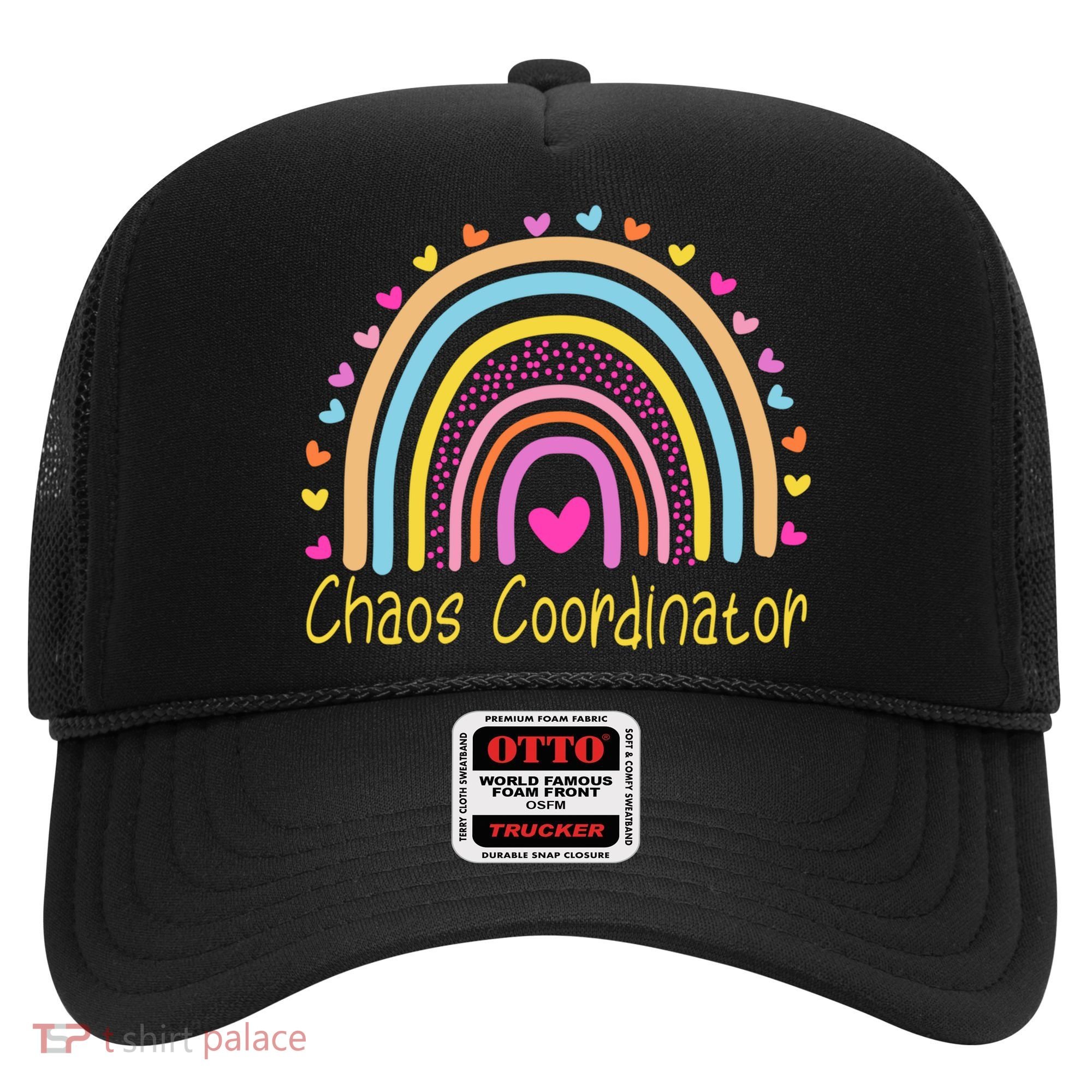 Childcare Chaos Coordinator Teacher Daycare Provider Rainbow Gift Hat