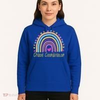 Childcare Chaos Coordinator Teacher Daycare Provider Rainbow Gift Hoodie thumb 5