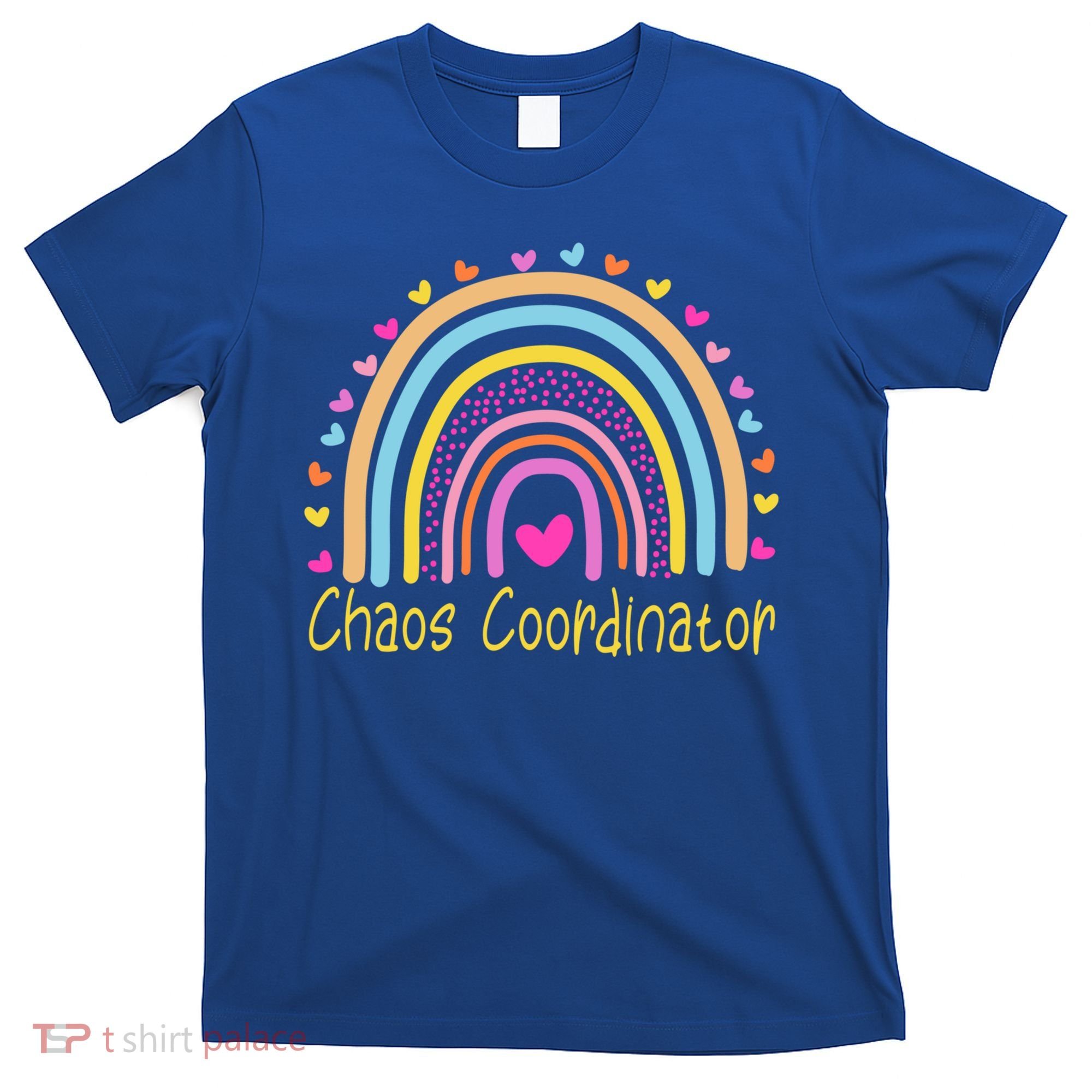 Childcare Chaos Coordinator Teacher Daycare Provider Rainbow Gift T-Shirt