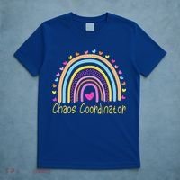 Childcare Chaos Coordinator Teacher Daycare Provider Rainbow Gift T-Shirt thumb 5