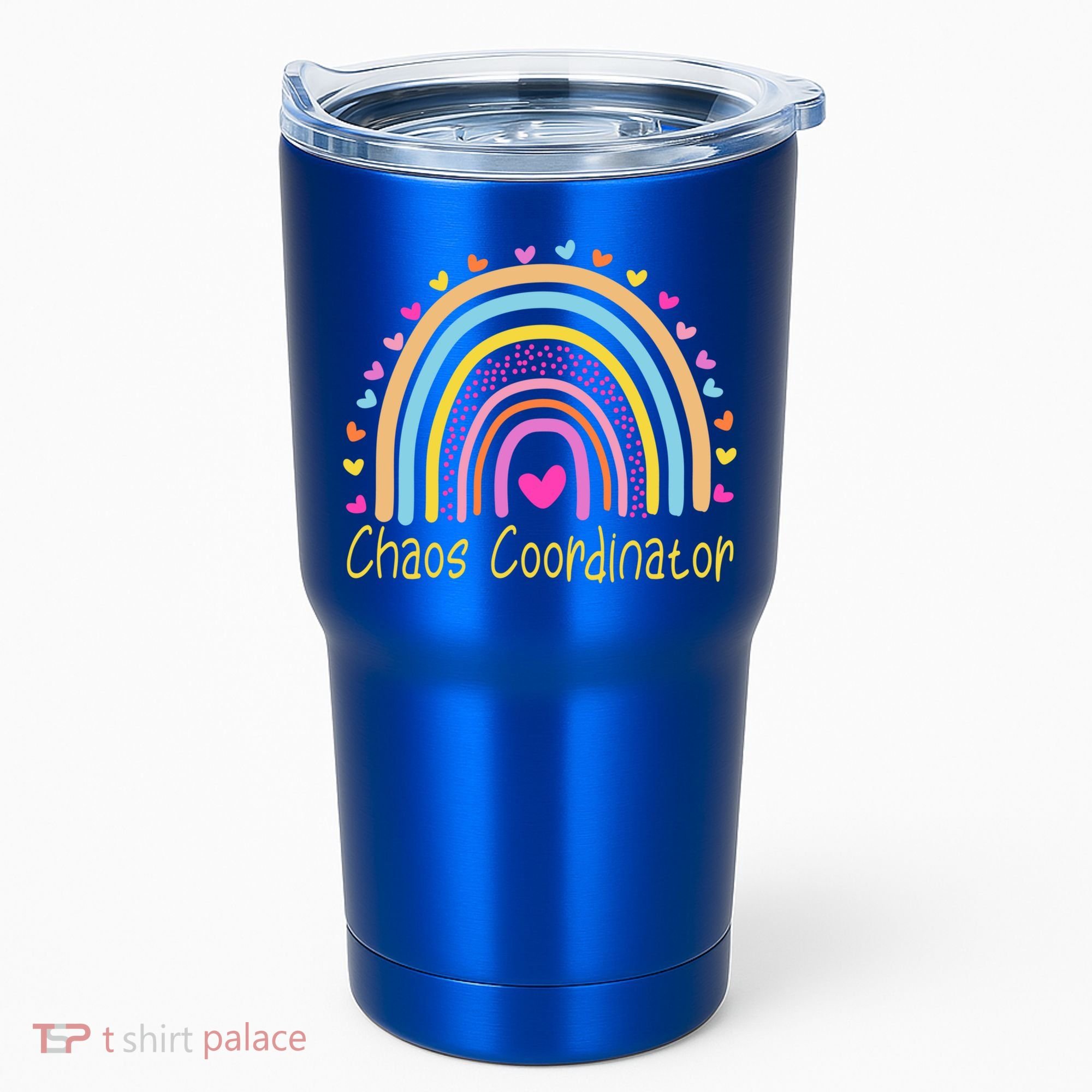 Childcare Chaos Coordinator Teacher Daycare Provider Rainbow Gift Tumbler