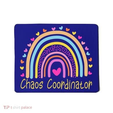 Childcare Chaos Coordinator Teacher Daycare Provider Rainbow Gift Mousepad