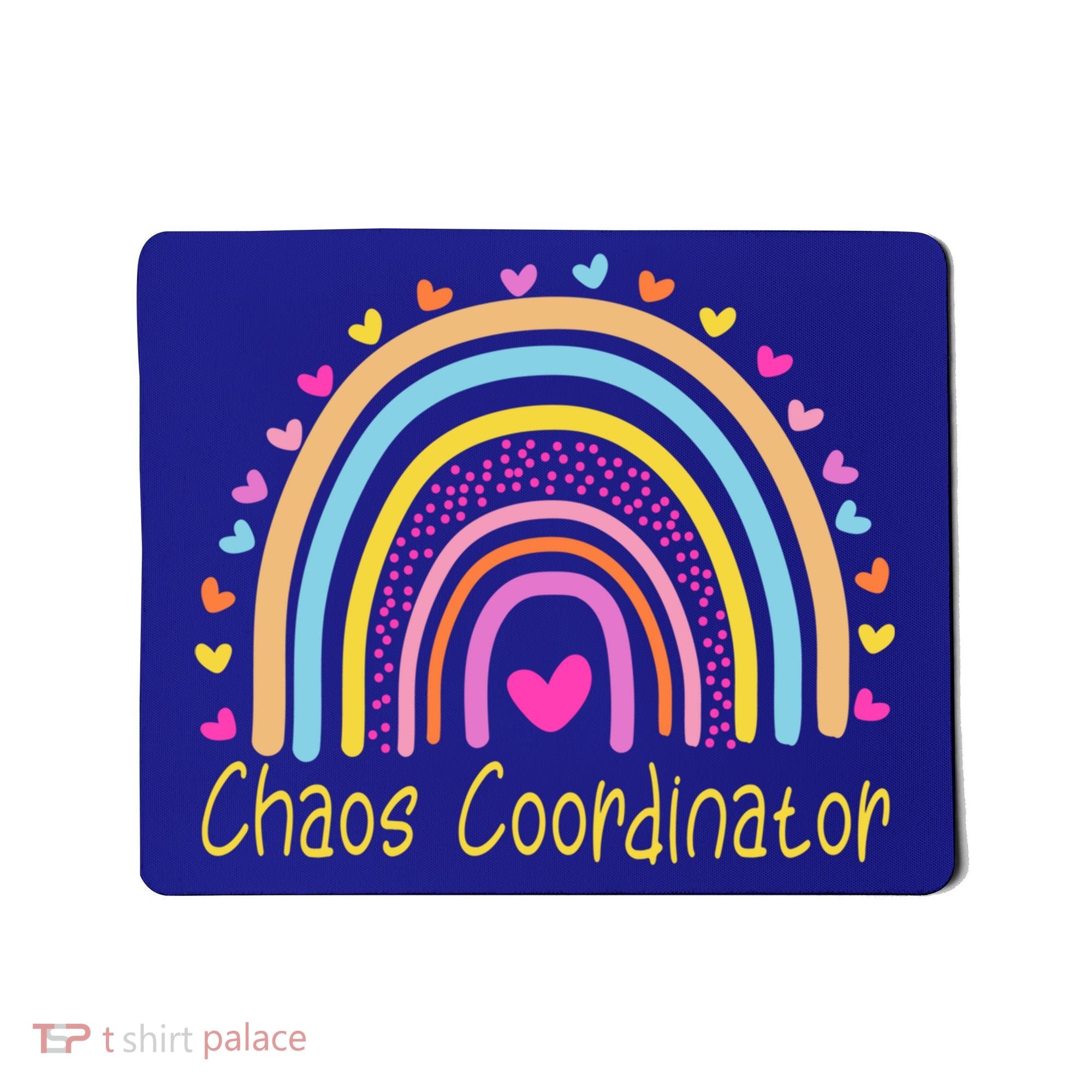 Childcare Chaos Coordinator Teacher Daycare Provider Rainbow Gift Mousepad