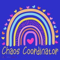 Childcare Chaos Coordinator Teacher Daycare Provider Rainbow Gift Mousepad thumb 1