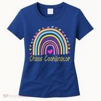 Childcare Chaos Coordinator Teacher Daycare Provider Rainbow Gift Women's T-Shirt thumb 0