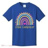 Childcare Chaos Coordinator Teacher Daycare Provider Rainbow Gift Kids T-Shirt thumb 0