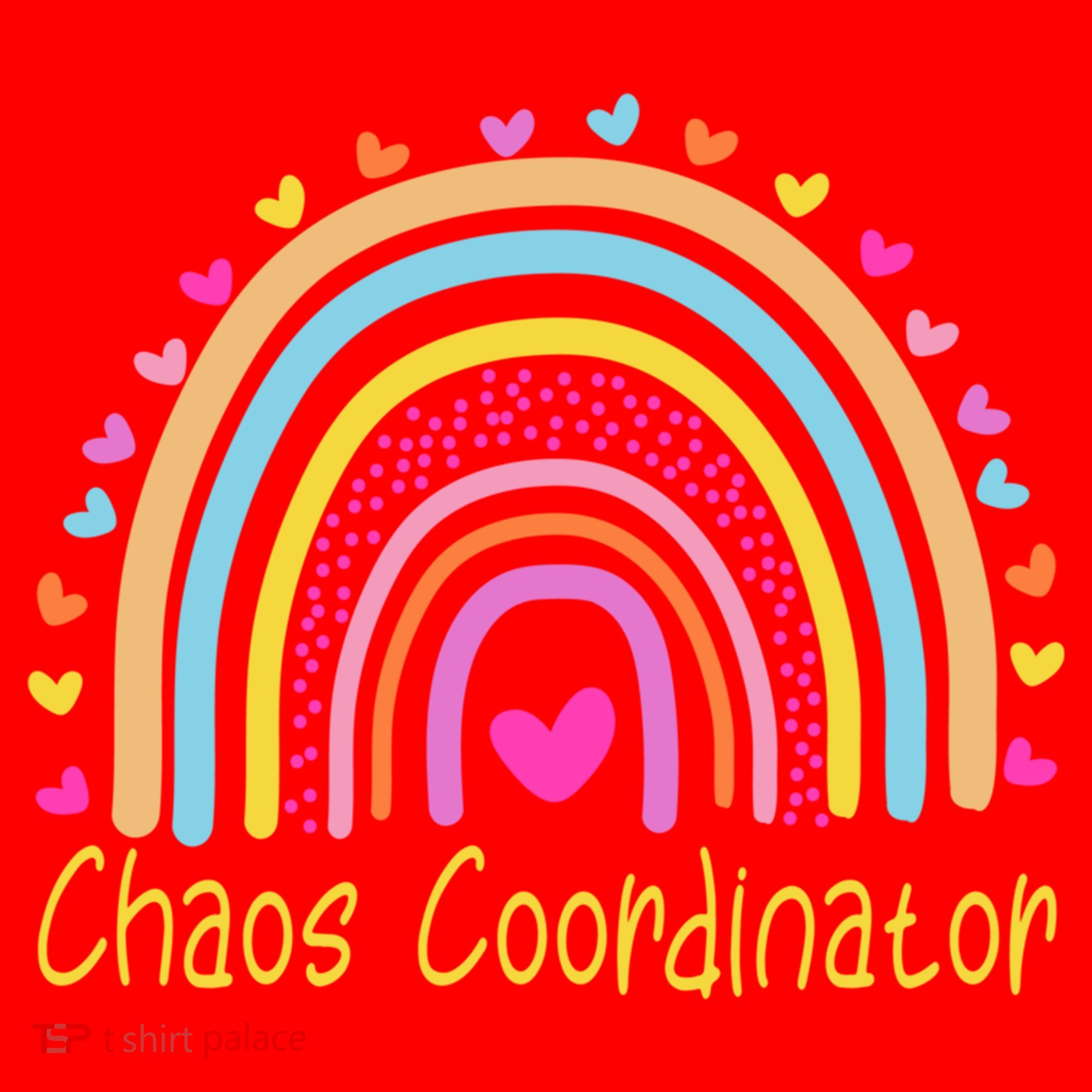 Childcare Chaos Coordinator Teacher Daycare Provider Rainbow Gift Santa Hat