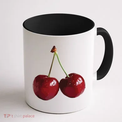 Cherries Cherry Coffee Mug back