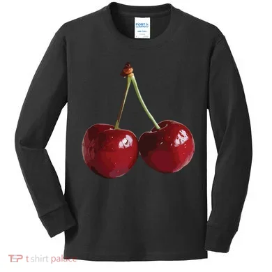 Cherries Cherry Kids Long Sleeve Shirt