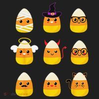 Candy Corn Costume Characters Cute Halloween Women's Sweatshirt thumb 2