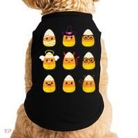 Candy Corn Costume Characters Cute Halloween Doggie Tank thumb 0