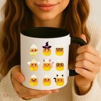 Candy Corn Costume Characters Cute Halloween Coffee Mug thumb 3