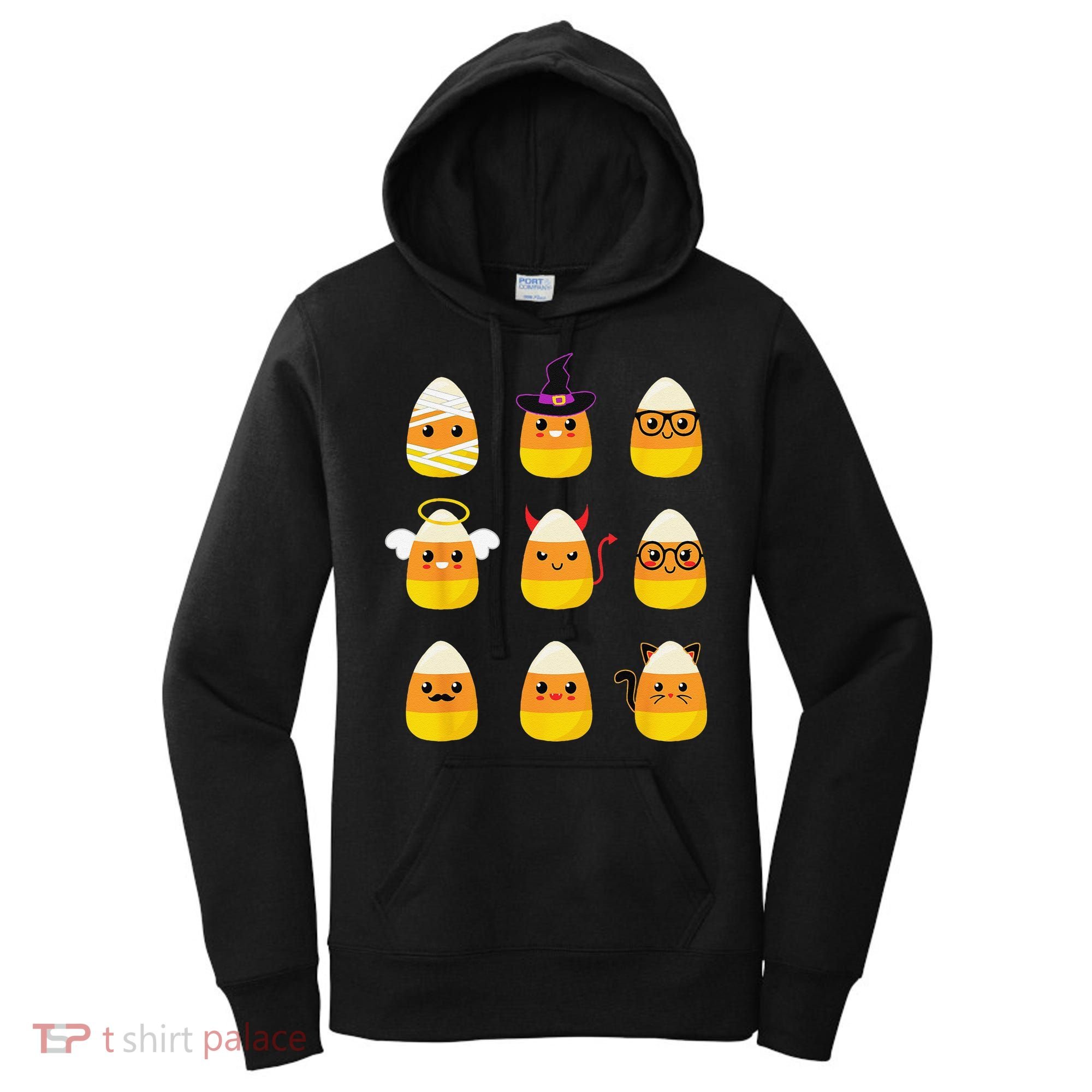 Candy Corn Costume Characters Cute Halloween Women's Hoodie