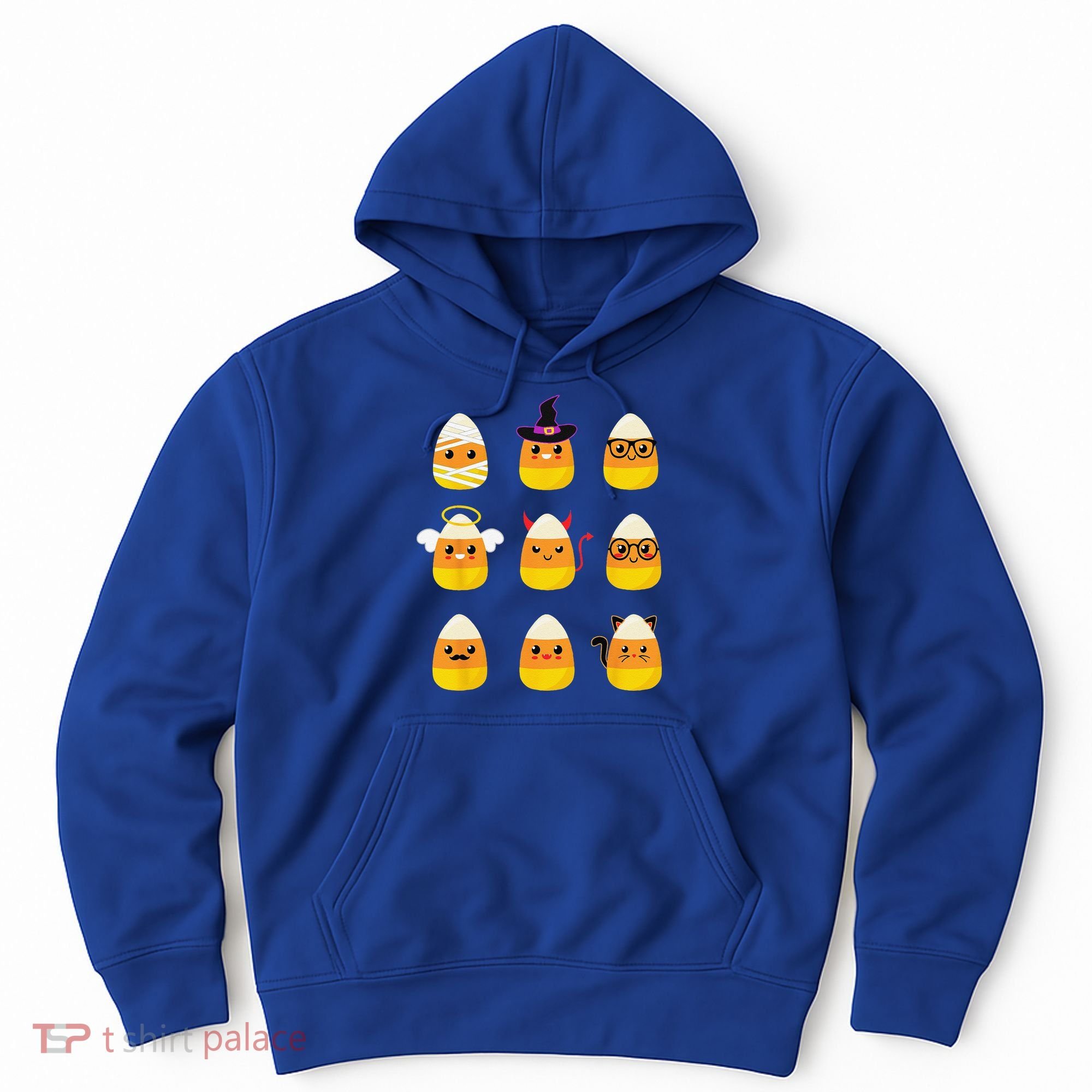 Candy Corn Costume Characters Cute Halloween Hoodie