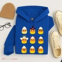 Candy Corn Costume Characters Cute Halloween Hoodie thumb 4