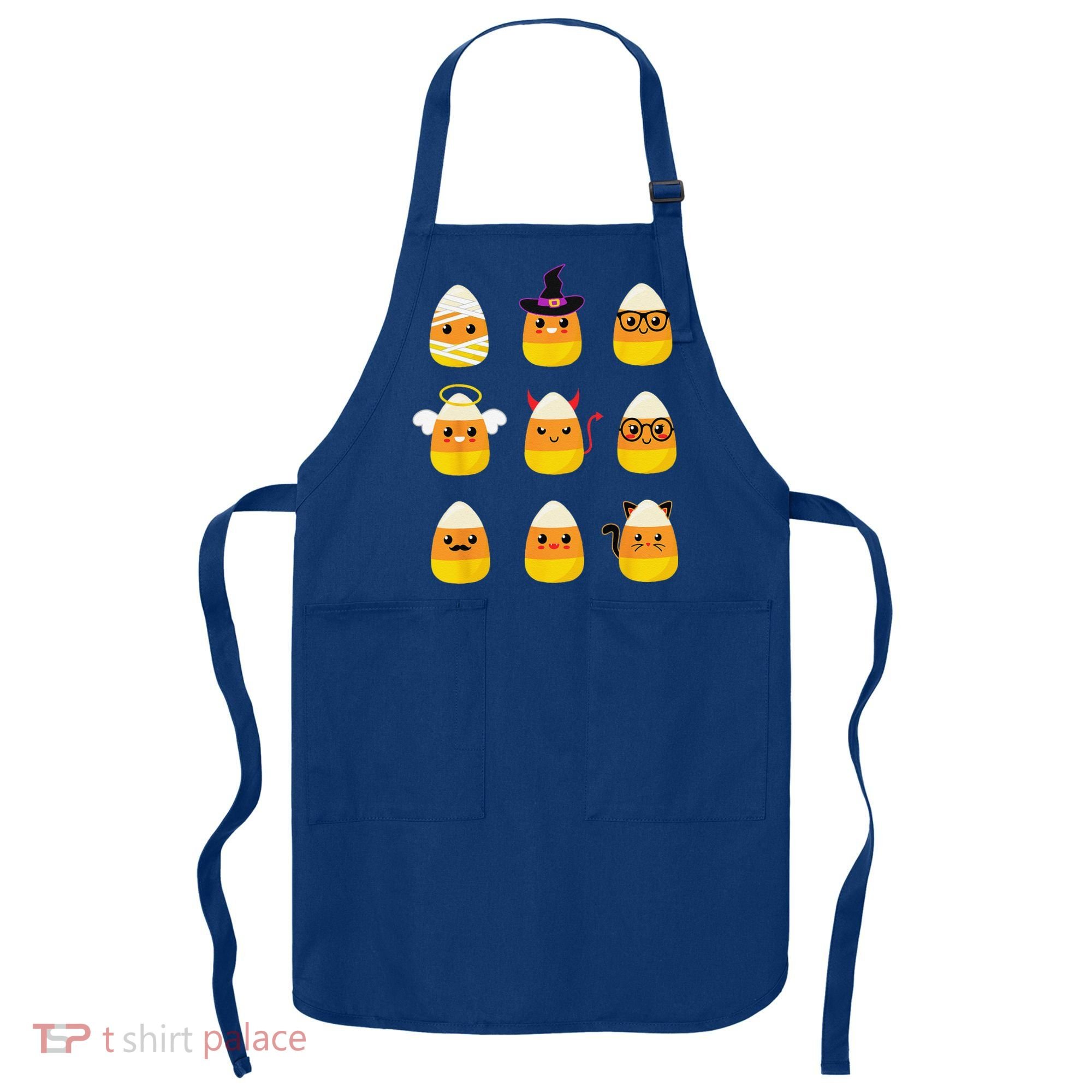 Candy Corn Costume Characters Cute Halloween Apron