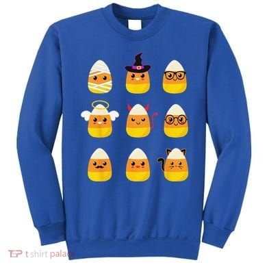 Candy Corn Costume Characters Cute Halloween Sweatshirt