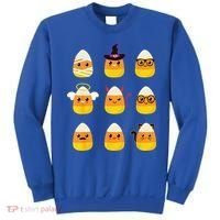 Candy Corn Costume Characters Cute Halloween Sweatshirt thumb 0