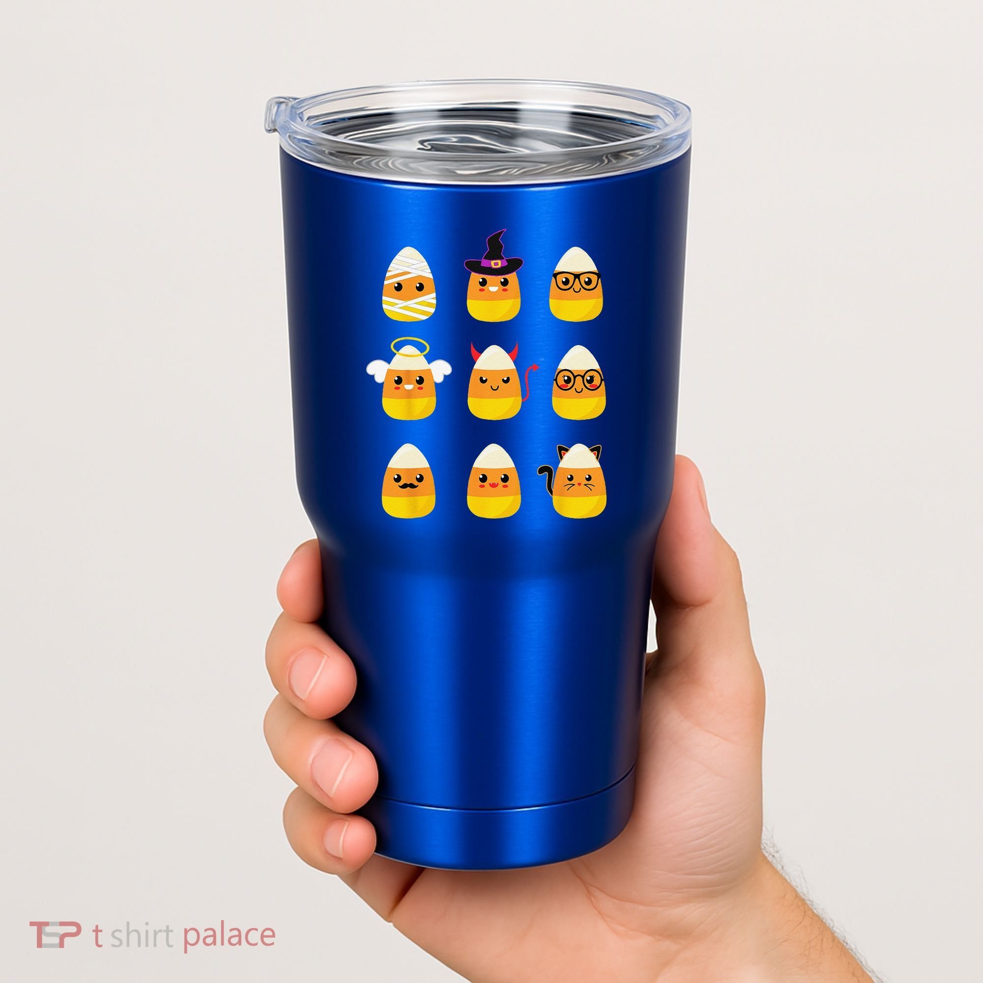 Candy Corn Costume Characters Cute Halloween Tumbler
